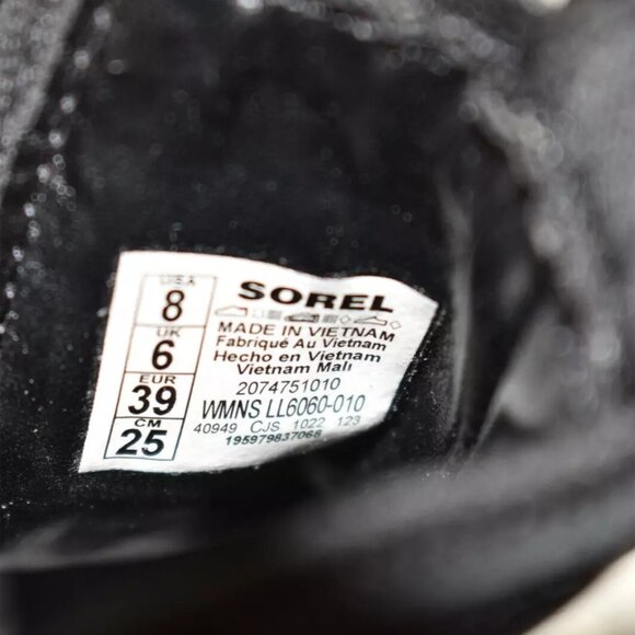 Sorel Brex Black Chelsea Boot Leather Women New! Sorel Brex Waterproof Chelsea Boot Black Neon Green 8 DD427